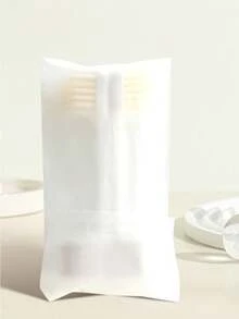 迷你便携折叠牙刷套装带牙膏收纳盒，二合一牙刷轮，多种颜色可选，商务旅行必备工具，成人软毛牙刷，酒店牙刷，旅行洗漱用品必备，牙齿美白，方便收纳