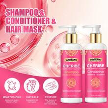 SUMIFANG Chebe Shampoo And Conditioner For Hair, Dry And Damaged Hair For Women- The Conditioner, Enriched With Chebe Powder, Jojoba Oil, Castor Oil, And Shea Butter, Deeply Moisturizes And Is Perfect For African Hair Types , - 白色 - 查看 3