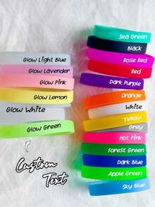 Braccialetti in silicone personalizzati e su misura, in confezione multipla, adatti per eventi scolastici di laurea, regali di laurea, partite sportive, aziendali, spirito sportivo. Braccialetti in gomma personalizzati, per eventi, Natale, sostegno, raccolte fondi, consapevolezza, motivazione, eventi, regali.