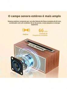 ONEX Retro Vintage Radio Portable Bluetooth Speaker With FM Radio And Phone Holder - Vàng - Xem 3