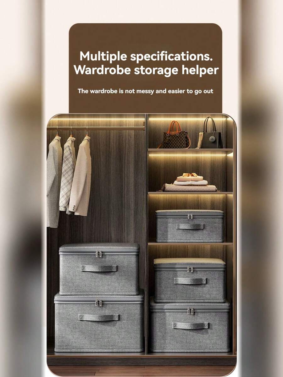 Multi Functional Wardrobe Storage Box, Multi Specification Design, Easy To Organize Clothes, Improve Space Utilization, Simple And Stylish Storage Box