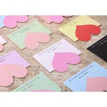 20PCS Heart Shaped Gift Cards Thank You Cards Notes Foldable Holiday Greeting Card Blank Inside For Small Business Coworkers Employees Students Teachers Family Friends New Year Valentine S Day - như hình ảnh - Xem 3