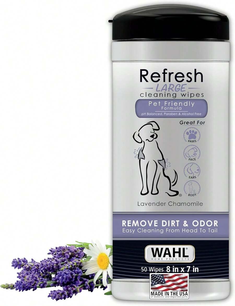 Toallitas de limpieza refrescantes para mascotas Home, lavanda y manzanilla820018 - 1 - Ver 1