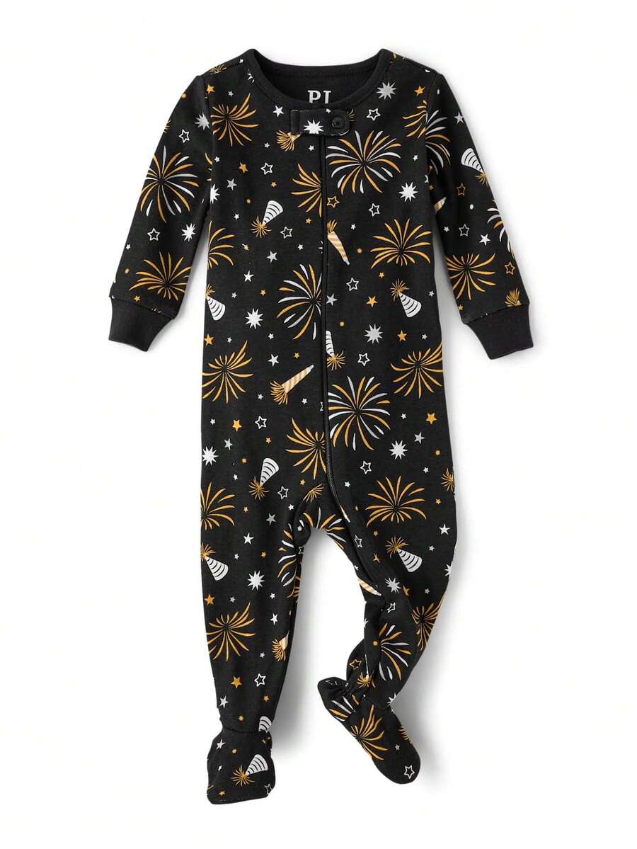 The Children's PLACE Baby And Toddler Matching Family New Year Snug Fit ...