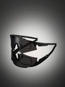 1 Pc Men's New Classic Style Glasses With Frameless Coated Lens Design Fashion Glasses Multi-Color Lenses Simple Style Decorative Glasses