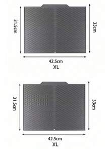 وسادة ترشيح متعددة الأغراض من السيليكون المطاطي، منحدرة لتصريف الصرف، مناسبة لأحواض الاستحمام وطبق تجفيف الأواني والأطباق، وسادة مضادة للانزلاق للطاولة وأواني الطبخ، تحافظ على نظافة وترتيب المطبخ. يمكن استخدامها أيضًا كوسادة طبق الشواء، وأواني الطبخ، والأكواب وغيرها.