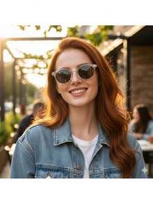 Barcelona Sunglasses – Polarized Lens | Unisex | Translucent Acetate - 無色 - 查看 8