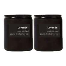 Matte Black Large Candle, Lavender/Sandalwood/Cedar/Jasmine/Red Rose Scented Soy Wax Candle, Unscented Frosted Glass Jar, Ideal Gift For Men & Women, Suitable For Dining Room, Bedroom, Bathroom, Study, Christmas, Thanksgiving, Christmas Eve, Mother's Day, Birthday