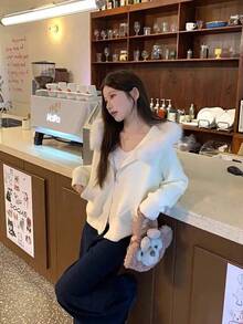 Women Cardigans - White - View 4