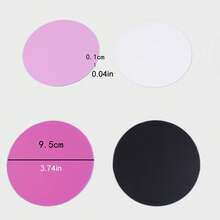 3Pcs Silicone Nail Art Palette Nail Painting Mat Nail Polish Color Mixing Palette Drawing Color Palette Manicure Tool