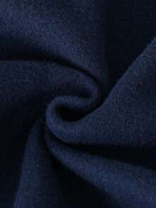 Young Girl Numeric Pattern Warm Sweatshirt - Royal Blue - View 6