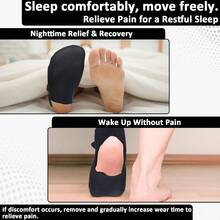 Plantar Fasciitis Night Splint Sock Plantar Fasciitis Brace With Arch Support Women Men Tension Relief, Achilles Tendonitis Foot Drop Heel Spur Pain Relief Black Medium