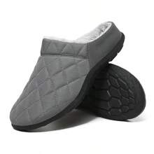 Men's Winter Thermal Lined Slip-On House Slippers
