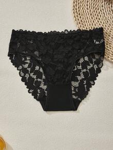 FOVTY 3 Buah Celana Dalam Wanita Seksi Berenda Ukuran Besar, Warna Acak, Hitam dan Putih - MultiWarna - View 5