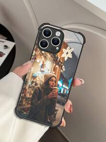 1 Ốp lưng điện thoại da đen tùy chỉnh tương thích với Apple 16 Pro Max/17 Pro Max/17 Air/17/16 Plus, S25 Ultra/S25 Plus/S25, Redmi và các mẫu khác - màu đen - Xem 3