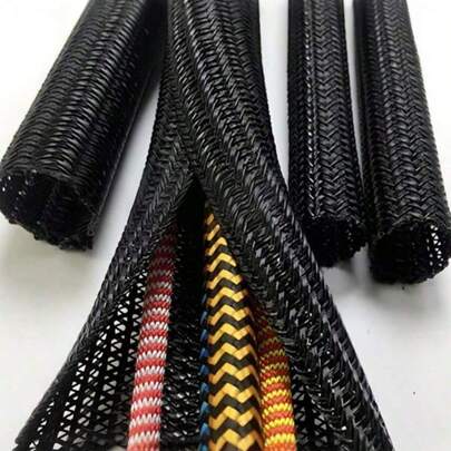 Funda protectora de cable para cables, cables y líneas de datos, resistente a altas y bajas temperaturas, fácil de usar