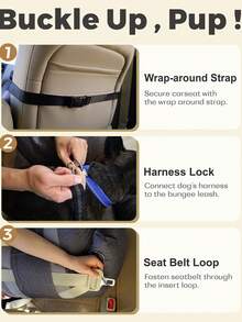 Dog Car Seat, Puppy Booster Seat, Travel Carrier Bed For Small And Medium Pets