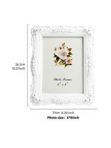 Marco de foto de rosa