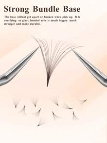 VP 500 Fans Brown Premade Fan Lash Extensions 4D/5D/6D/8D/10D Thin Pointy Base 500 Fans Loose Promade Volume Lashes Makeup Cilio - C - View 4