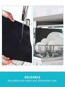 3/5/10pcs Reusable BBQ Mats (Boxed), Non-Stick, Easy To Clean, Heat Resistant, Suitable For Home, Restaurant, Camping, Electric Oven, Gas Oven, Toaster, Grill, Outdoor BBQ Mat, Thick Baking Mat, Kitchen Tool, Material, Durable Kitchen Essential, Suitable For Outdoor BBQ And Cooking - - - View 5