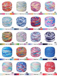 1/2 piezas Hilo de camiseta, Rollo de hilo de camiseta grande de 300g ± 20g - 2cm de ancho, hilo tejido, suave y versátil para manualidades DIY, usado para ganchillo y tejido de bolsas, cojines, muñecas, mantas, pantuflas, proyectos de ganchillo artesanal, disponible en múltiples colores, hilo multicolor | Hilo de poliéster | Hilo acrílico | Hilo de ganchillo | Hilo para manualidades | Bolas de hilo vibrante | Material de artesanía versátil, accesorios y suministros de tejido