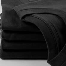 2025 Summer New Drake Vintage Tee Drake Vintage Neckline Rap American Men's Fashion Casual Short Sleeve T-Shirt - 黑色 - 查看 4