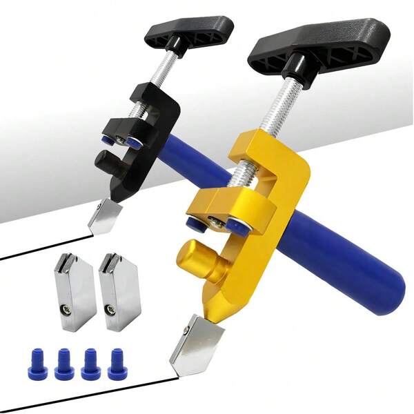 مجموعة قاطع زجاج وقاطع بلاط 2 في 1 | قاطع بلاط متعدد الوظائف | أداة قطع محترفة عالية الجودة، تقطع البلاط والزجاج بسهولة