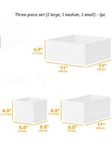 12/6/1 szt. organizerów do szuflad z materiału – składane i zmywalne pudełka do przechowywania bielizny, ubranek dziecięcych, biustonoszy, skarpetek, krawatów, szalików, białe - Biały - Zobacz 16