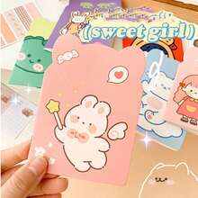 20本/包 便携式笔记本，可爱笔记本，日记本，方格纸，迷你卡通学生笔记本，方格笔记本，日记本，礼物，文具，学习用品，便签本，卡通迷你笔记本，儿童笔记本，方格纸，带熊耳朵的迷你便签本，日记本，迷你卡通笔记本，办公学习用品，礼物