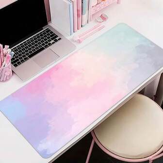 彩色超大鼠标垫，游戏桌垫，大号键盘垫，可水洗，橡胶防滑底，缝边，礼品鼠标垫，桌面保护垫，学习垫，多种尺寸可选，电脑键盘垫，笔记本电脑垫，办公桌配件，办公用品，办公桌配件，鼠标垫，桌面鼠标垫