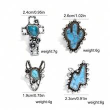 Accessories Western Turquoise Bohemian Ring