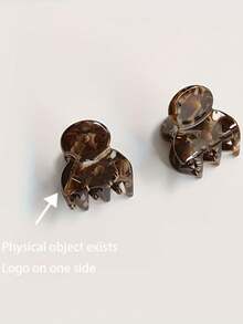 2pcs Solid Color Acetate Ombre Side Bangs Clips, Women Summer Hair Accessories Clips, Elegant Hair Clips Winter Claw Clips Fall Hair Claws Elegant Hair Clutch