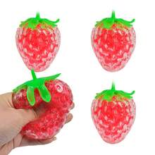 1/4/8/36个装挤压玩具，水果造型减压球，迷你挤压球，派对小礼物，圣诞礼物，复活节彩蛋填充物，皮纳塔填充物，多种款式和颜色可选 - 彩色 - 查看 9