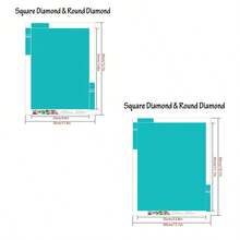 2pcs Lovely Cats Pattern 5D Diamond Painting Kit - Animal Theme Mosaic Diamond Art Craft, DIY Diamond Painting Cross Stitch, Unique Birthday & Friendship Surprise Gift Art, Suitable For Living Room, Bedroom, Office Wall Decor, Unframed