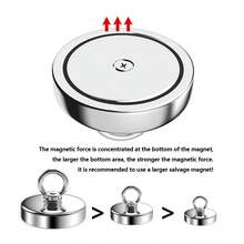 1 szt. | Siła naciągu 5-52 kg (≈11-115 funtów), magnes neodymowy z pierwiastkami ziem rzadkich serii D16-D42 do łowienia ryb i montażu na ścianie, wytrzymały okrągły magnes z oczkiem do podnoszenia/otworami centralnymi i wkrętami (łatwy do zawieszenia/montażu), średnica 16/20/25/32/36/42 mm, do wydobycia przedmiotów z jeziora/plaży/trawnika/rzeki/stawu i organizacji domu (przechowywanie na ścianie)