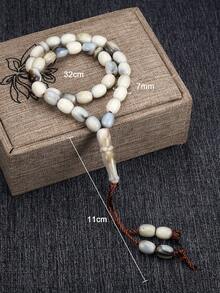 1pc Creative Handmade Woven Rope Geometric Hexahedron Prayer Bead Bracelet For Daily Decoration  Jewelry - Beaded Bracelet - View 7