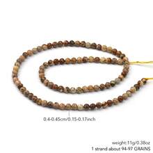 1 streng 4mm Natuursteen Edelsteen Ronde Kralen Voor Doe-Het-Zelf Sieraden Maken - 4 mm - Bekijken 24