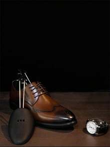 1 Pair Adjustable Expandable Plastic Shoe Stretcher, Shoe Shaper For Leather Shoes And Sneakers - Black - View 3