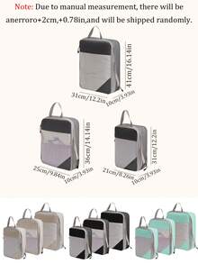 3/1 Waterproof Multifunctional Storage Bag, Suitcase Storage Bag, Cosmetic Storage Bag, Unisex Portable Storage Bag, Suitable For Business Trips, Travel, Vacations, Holidays, Parties, Weddings, Holiday Gifts, Lipstick, Skincare Products, Cosmetics, Clothes, Pants, Down Jackets.