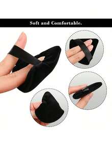 5/10 丝绒三角粉扑套装，粉扑组合，气垫粉扑可重复使用，小型化妆工具，散粉扑（干湿两用），丝绒粉底混合海绵。适用于粉底霜、气垫粉底和面部彩妆，适合所有肤质。 - 彩色 - 查看 16