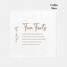 20-500pcs Custom Wedding Napkins, 3-Ply Personalized Fun Facts Napkins With Love Story, Disposable Beverage/Dessert Napkins For Table Decorations, Personalized Cocktail Napkins, Suaitable For Birthday, Anniversary, Engagement Party, Christmas Decor ,Forever Love - White - View 14