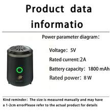 Portable USB Rechargeable Electric Incense Burner Diffuser - Middle Eastern Arabic Popular Small Electric Incense Burner (Incense Not Included)