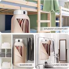 Intelligent, Convenient, And Fast Drying Clothes Dryer, Small Foldable Storage Clothes Dryer With Remote Control And Drying Cover, Suitable For Business Trips And Home Use. - White - View 8