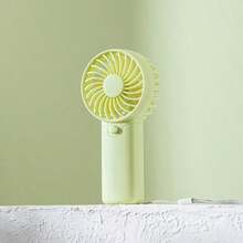 1pc Portable Handheld Cooling Fan - No Battery Needed, One-Click Operation, Compact & Lightweight Personal Mini Cooling Device For Summer Relief, Home & Outdoor Use, Cooling Fan Portable, Sleek Design, Userfriendly Design - Màu xanh lam - Xem 4