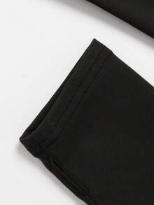 Plus Size Women Fitness Sports Yoga Jacket, Suitable For Workout, Yoga, Jogging, Outdoor - Black - View 11