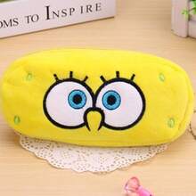 SpongeBob SquarePants 1pc SpongeBob Pencil Case, Student Canvas Stationery Pouch, Kawaii Cosmetic Bag, Cartoon Pen Bag, Learning Prize, Ideal Gift For Friends And Girlfriends - Essential For Study, Workspace Organization, Fun Style, Adorable Design, Compact Storage, Zipper Pouch, Top Choice For Stationery Lovers, Best Friend - Multicolor - View 3