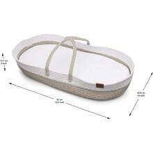 Cambiador para Bebé 100% de Algodón.Incluye Canasta, Colchón y Forro de Algodón Orgánico Impermeable - 1 - Ver 6