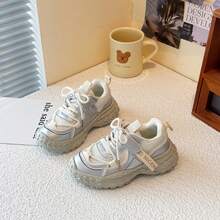 1 Pair 2025 Autumn New Soft Sole Non-Slip Wear-Resistant Breathable Mesh Casual Shoes For Kids