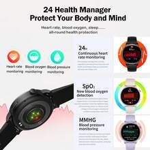 Smart Watch (Answer/Make Calls)SMS Reminder, Smart Watche With 1.32" AMOLED HD Full Screenhigh For Women Men, Women's Elegant Round Watch Built-In GPS, Fitness Tracker 50+ Sports Modes/Heart Rate/SpO2/Sleep Monitor/Women's Health/Step Counter/Compass/Custom Watch Face, IP68 Waterproof, Fashion Women Smartwatch For Android IOS Gifts For Women