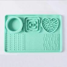 1pc Silicone Pet Lick Mat Slow Feeder Mat With Suction Cup, Multifunctional Pet Food Mat For Anxiety Relief And Boredom, Feeding Tray